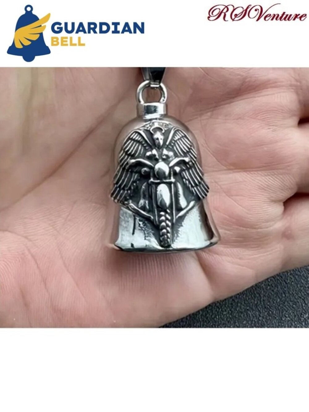 Guardian Angel Motorcycle Bell, Guardian Bell, Gremlin Bell, Biker Bell